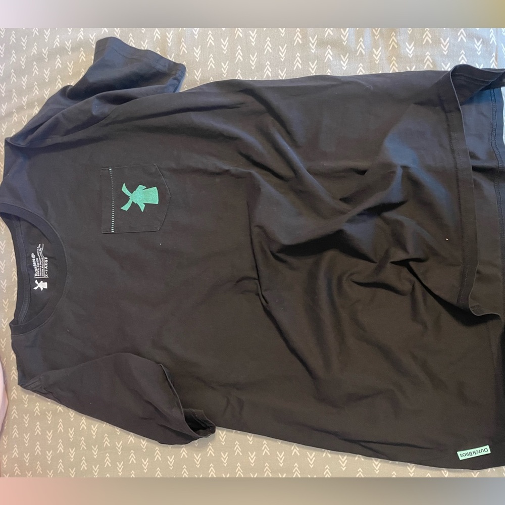 Dutch bros Black T-Shirt with Green Logo